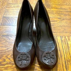 Tory Burch Brown Wedges